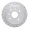 Dynamic Friction 2512-01023 - Brake Kit - Coated Drilled Brake Rotors with 5000 Advanced Brake Pads includes Hardware