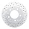 Dynamic Friction 2512-02038 - Brake Kit - Coated Drilled Brake Rotors with 5000 Advanced Brake Pads includes Hardware