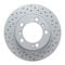 Dynamic Friction 2512-02042 - Brake Kit - Coated Drilled Brake Rotors with 5000 Advanced Brake Pads includes Hardware