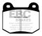 EBC Brakes DP51537NDX - Bluestuff NDX Full Race Disc Brake Pad Set, 2-Wheel Set
