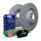 EBC Brakes S3KF1000 - S3 Greenstuff 6000 Brake Pads and GD Slotted and Dimpled Brake Rotors, 2-Wheel Set