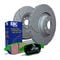 EBC Brakes S3KF1199 - S3 Greenstuff 6000 Brake Pads and GD Slotted and Dimpled Brake Rotors, 2-Wheel Set